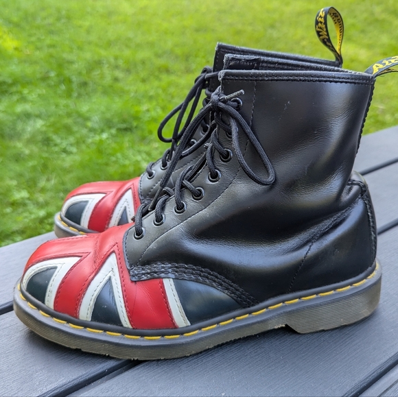 Dr Martens Boots Union Jack British Flag Unisex Men's 9 Women's 10 - Picture 7 of 15